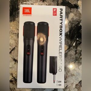 JBL PartyBox Dual Wireless Microphones - Black